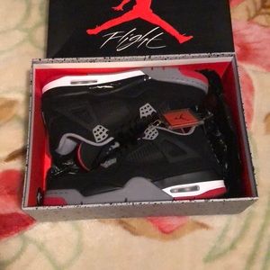 Air Jordan Retro 4 Bred 2012 Size 9